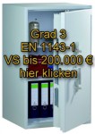 Wertschutzschrank Widerstandsgrad 3 EN 1143-1 Versicherung bis 200.000 €