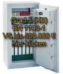 Wertschutzschrank Widerstandsgrad 5 EN 1143-1 Versicherung bis 500.000 €