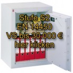 Sicherheitsschränke Sicherheitsstufe S2 EN 14450 Versicherung bis 30.000 €