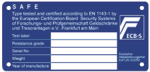 ECB•S Prüfplakette